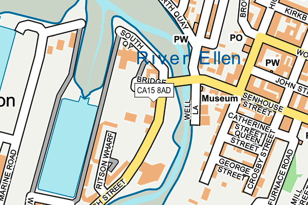 CA15 8AD map - OS OpenMap – Local (Ordnance Survey)