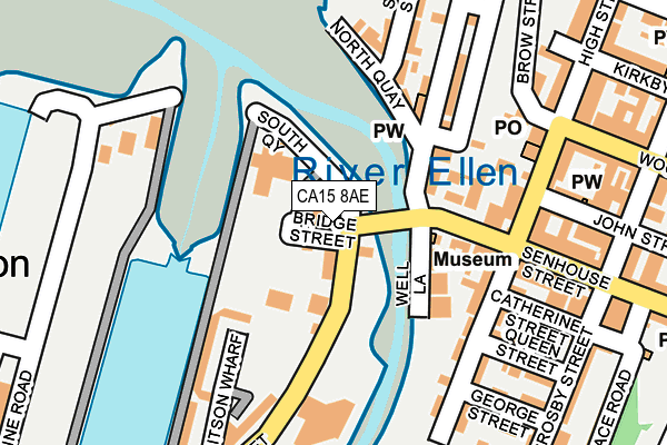 CA15 8AE map - OS OpenMap – Local (Ordnance Survey)