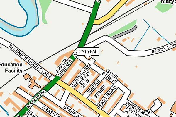 CA15 8AL map - OS OpenMap – Local (Ordnance Survey)