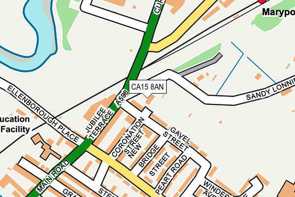 CA15 8AN map - OS OpenMap – Local (Ordnance Survey)