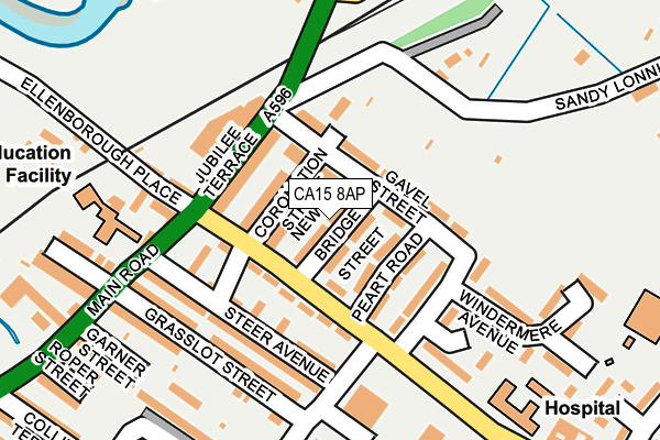 CA15 8AP map - OS OpenMap – Local (Ordnance Survey)