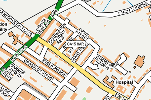 CA15 8AR map - OS OpenMap – Local (Ordnance Survey)