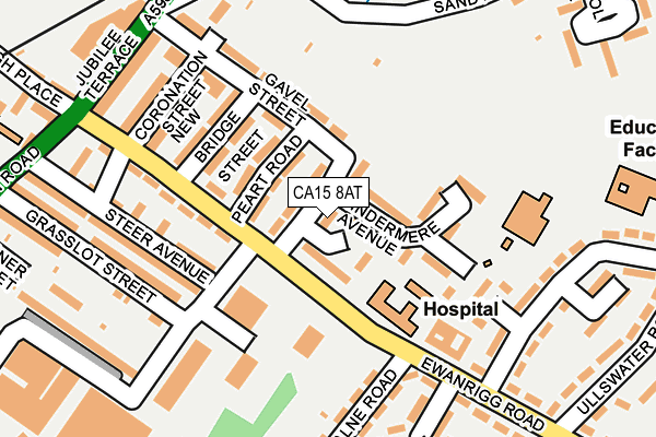 CA15 8AT map - OS OpenMap – Local (Ordnance Survey)