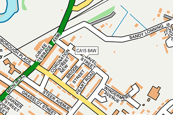 CA15 8AW map - OS OpenMap – Local (Ordnance Survey)