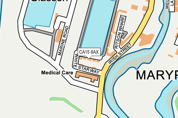 CA15 8AX map - OS OpenMap – Local (Ordnance Survey)