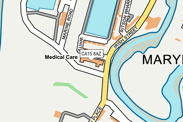 CA15 8AZ map - OS OpenMap – Local (Ordnance Survey)