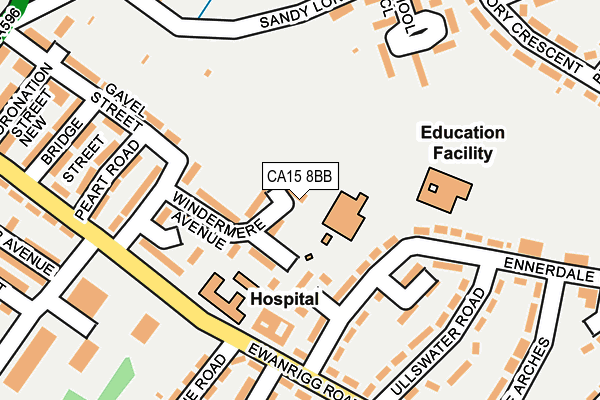 CA15 8BB map - OS OpenMap – Local (Ordnance Survey)