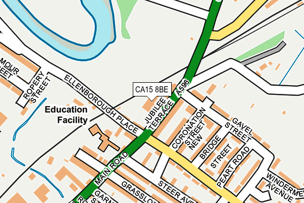 CA15 8BE map - OS OpenMap – Local (Ordnance Survey)