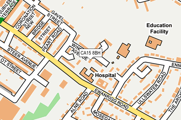 CA15 8BH map - OS OpenMap – Local (Ordnance Survey)