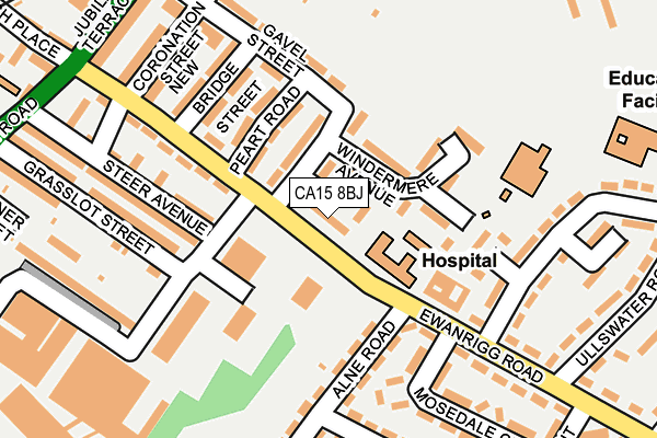 CA15 8BJ map - OS OpenMap – Local (Ordnance Survey)