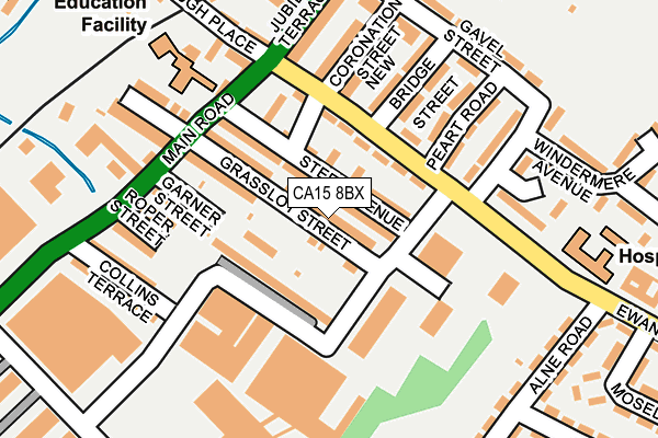 CA15 8BX map - OS OpenMap – Local (Ordnance Survey)