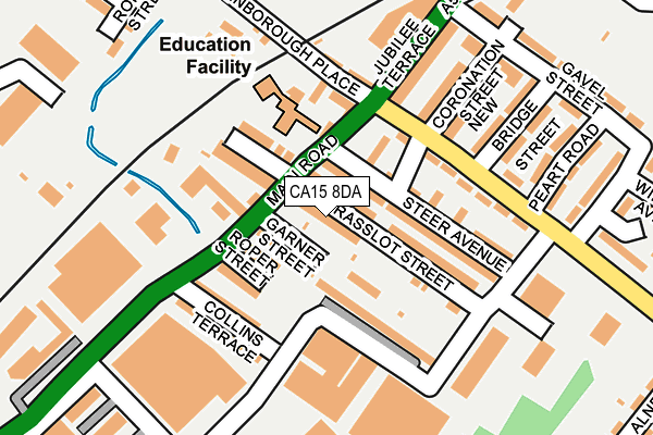 CA15 8DA map - OS OpenMap – Local (Ordnance Survey)