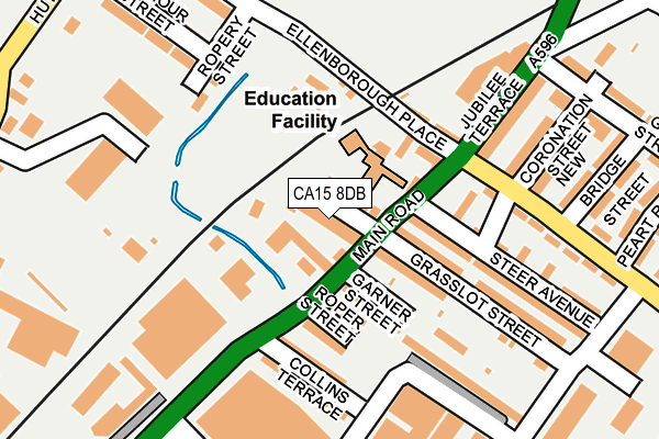 CA15 8DB map - OS OpenMap – Local (Ordnance Survey)