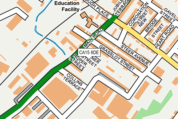 CA15 8DE map - OS OpenMap – Local (Ordnance Survey)