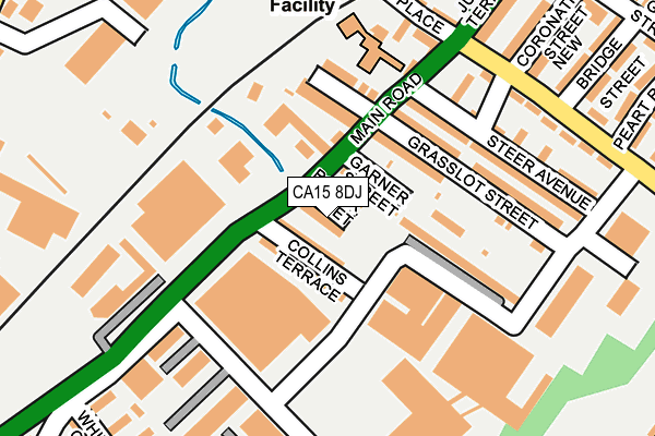 CA15 8DJ map - OS OpenMap – Local (Ordnance Survey)