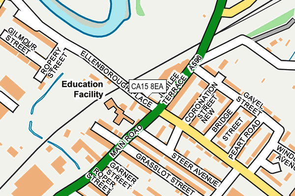 CA15 8EA map - OS OpenMap – Local (Ordnance Survey)