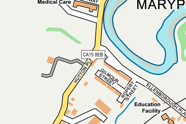 CA15 8EB map - OS OpenMap – Local (Ordnance Survey)