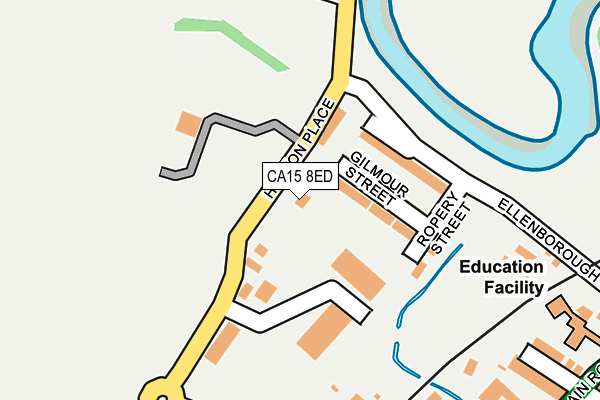 CA15 8ED map - OS OpenMap – Local (Ordnance Survey)