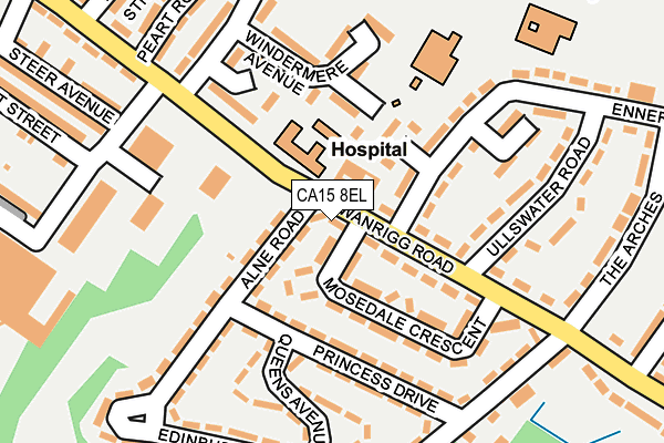 CA15 8EL map - OS OpenMap – Local (Ordnance Survey)