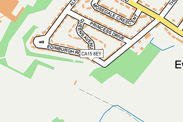CA15 8EY map - OS OpenMap – Local (Ordnance Survey)