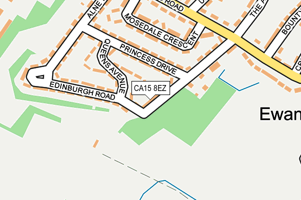 CA15 8EZ map - OS OpenMap – Local (Ordnance Survey)