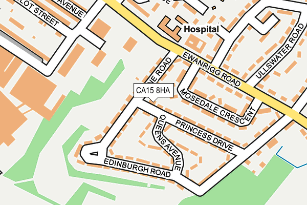 CA15 8HA map - OS OpenMap – Local (Ordnance Survey)