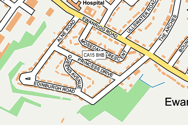 CA15 8HB map - OS OpenMap – Local (Ordnance Survey)