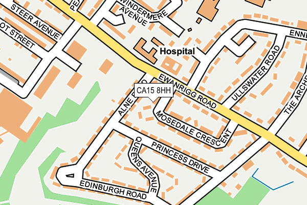 CA15 8HH map - OS OpenMap – Local (Ordnance Survey)