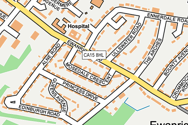 CA15 8HL map - OS OpenMap – Local (Ordnance Survey)