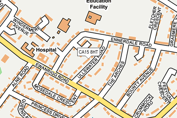 CA15 8HT map - OS OpenMap – Local (Ordnance Survey)