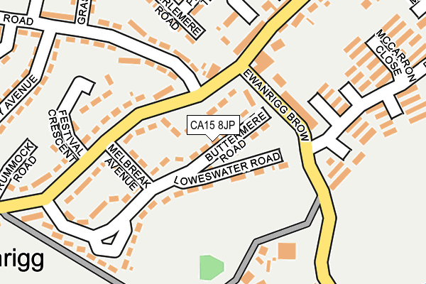 CA15 8JP map - OS OpenMap – Local (Ordnance Survey)