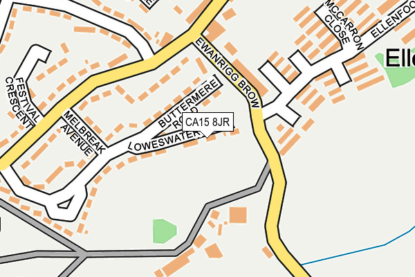 CA15 8JR map - OS OpenMap – Local (Ordnance Survey)