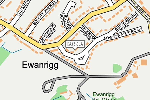 CA15 8LA map - OS OpenMap – Local (Ordnance Survey)