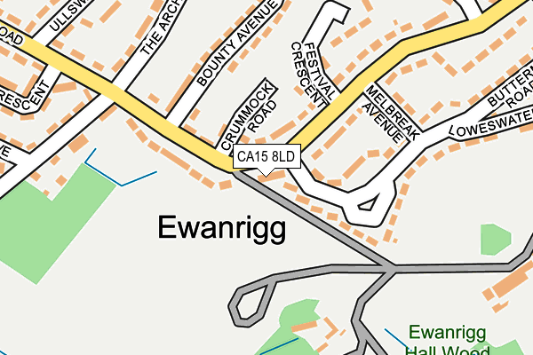 CA15 8LD map - OS OpenMap – Local (Ordnance Survey)