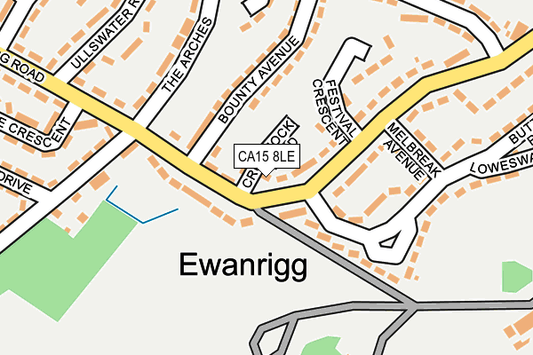 CA15 8LE map - OS OpenMap – Local (Ordnance Survey)