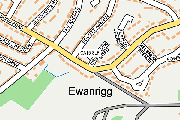 CA15 8LF map - OS OpenMap – Local (Ordnance Survey)