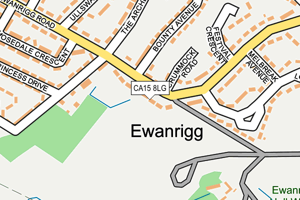 CA15 8LG map - OS OpenMap – Local (Ordnance Survey)