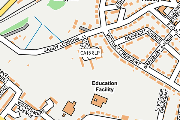 CA15 8LP map - OS OpenMap – Local (Ordnance Survey)