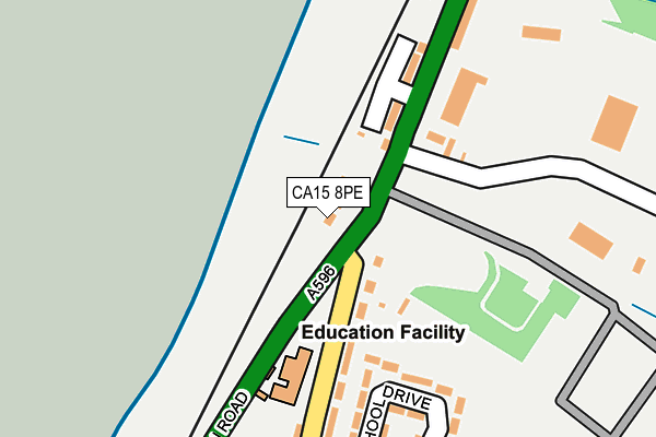 CA15 8PE map - OS OpenMap – Local (Ordnance Survey)