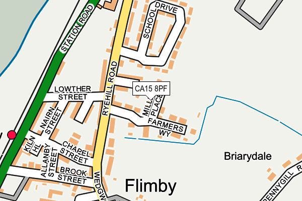 CA15 8PF map - OS OpenMap – Local (Ordnance Survey)