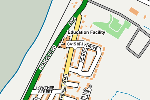 CA15 8PJ map - OS OpenMap – Local (Ordnance Survey)