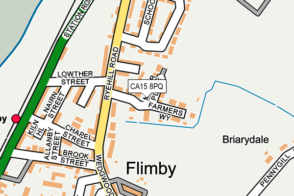 CA15 8PQ map - OS OpenMap – Local (Ordnance Survey)