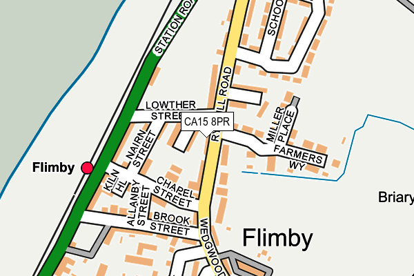 CA15 8PR map - OS OpenMap – Local (Ordnance Survey)