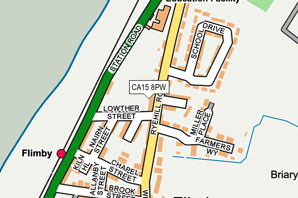 CA15 8PW map - OS OpenMap – Local (Ordnance Survey)