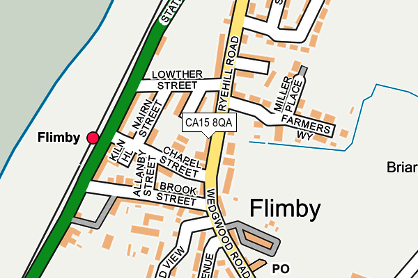 CA15 8QA map - OS OpenMap – Local (Ordnance Survey)