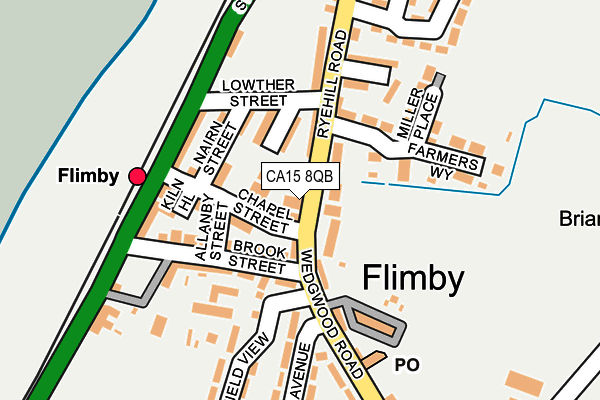 CA15 8QB map - OS OpenMap – Local (Ordnance Survey)