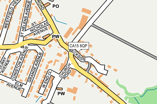 CA15 8QP map - OS OpenMap – Local (Ordnance Survey)
