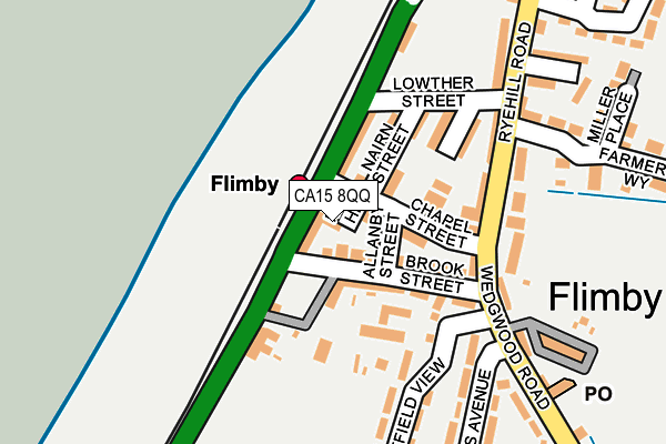 CA15 8QQ map - OS OpenMap – Local (Ordnance Survey)