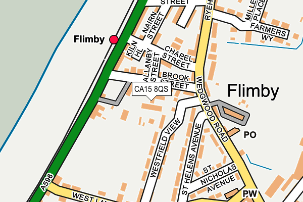 CA15 8QS map - OS OpenMap – Local (Ordnance Survey)