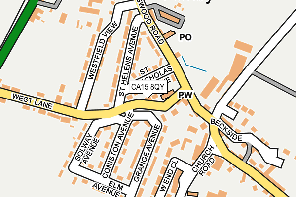 CA15 8QY map - OS OpenMap – Local (Ordnance Survey)